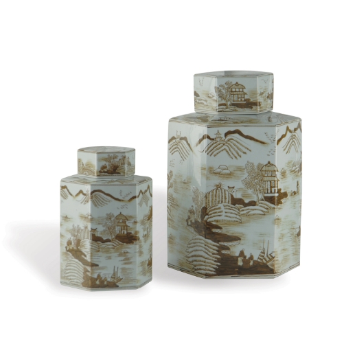 Picture of CANTON BROWN JAR SMALL