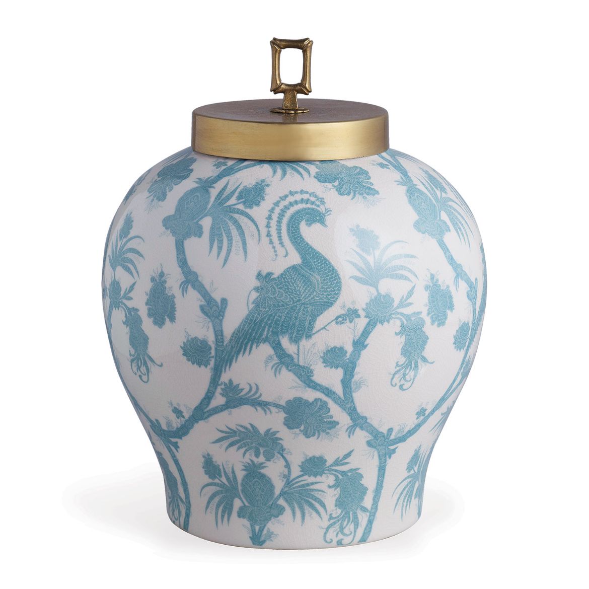 Picture of Balinese Peacock Turquoise Jar
