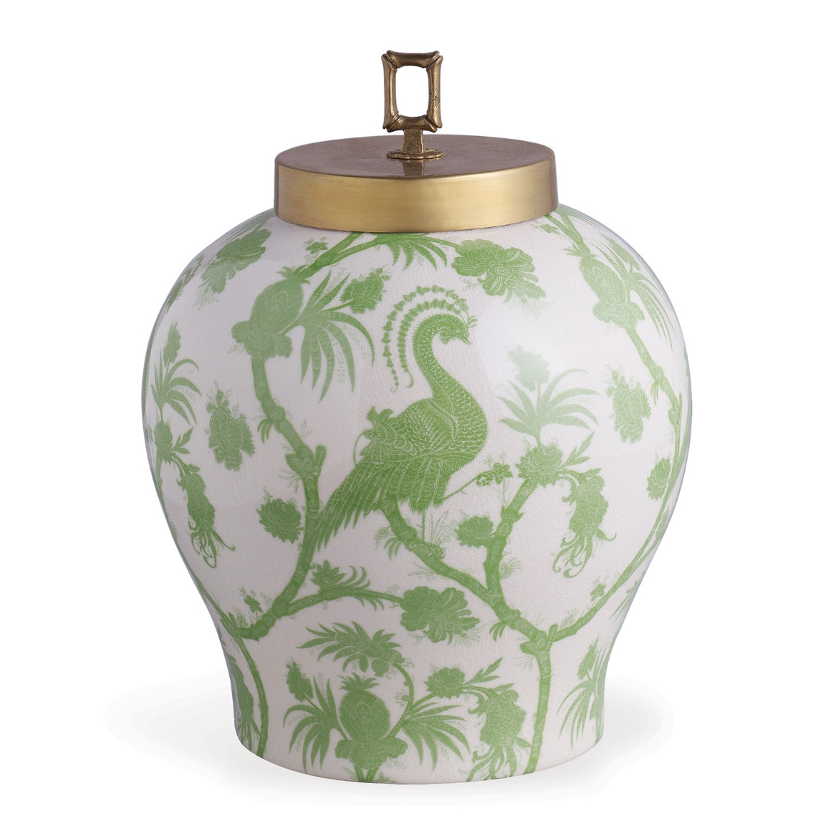 Picture of Balinese Peacock Green Jar