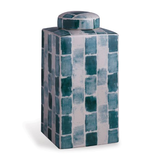 Picture of Celadon Tile Square Tea Caddy Small