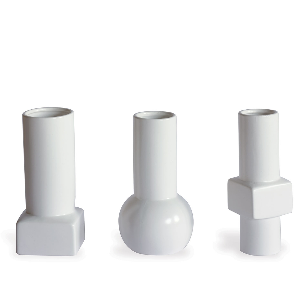 Picture of Deco White Vases (set of 3)