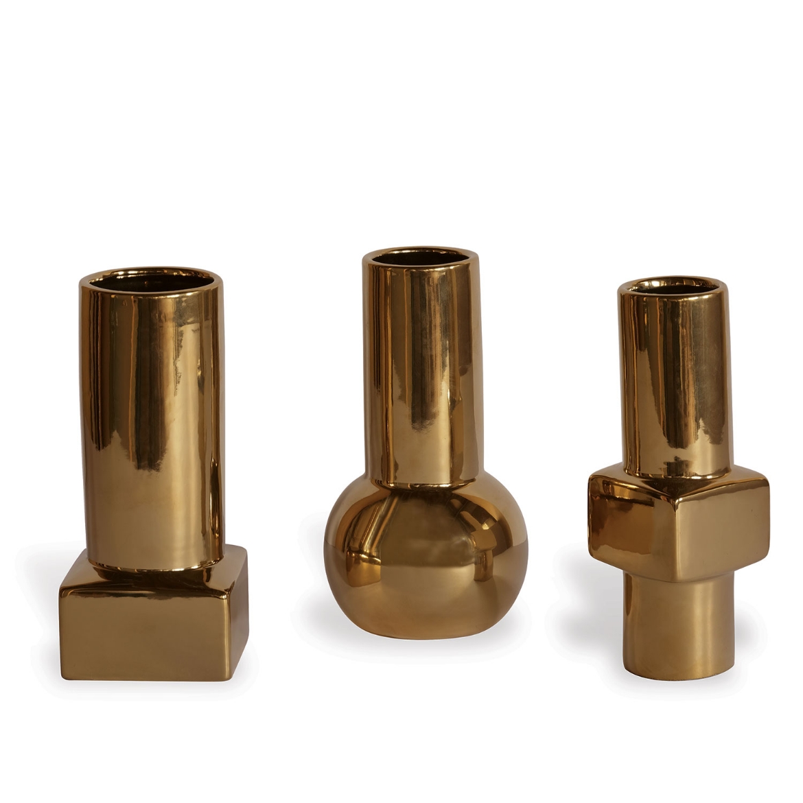 Picture of Deco Gold Vases (Set of 3)
