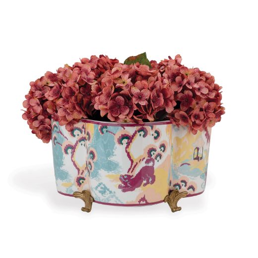 Picture of CANTON CORAL QUATREFOIL PLANTER