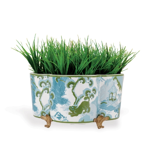 Picture of CANTON CELADON QUATREFOIL PLANTER