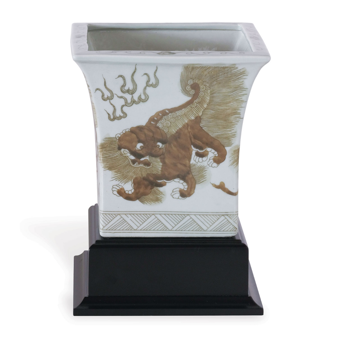 Picture of Chow Brown Square Planter with Stand