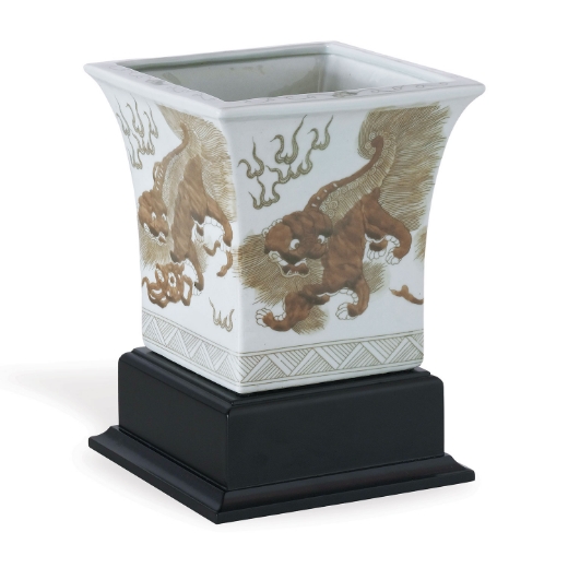 Picture of Chow Brown Square Planter with Stand