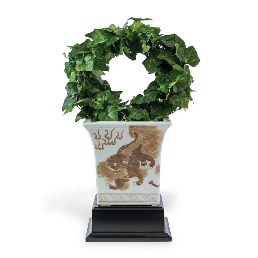 Picture of Chow Brown Square Planter with Stand