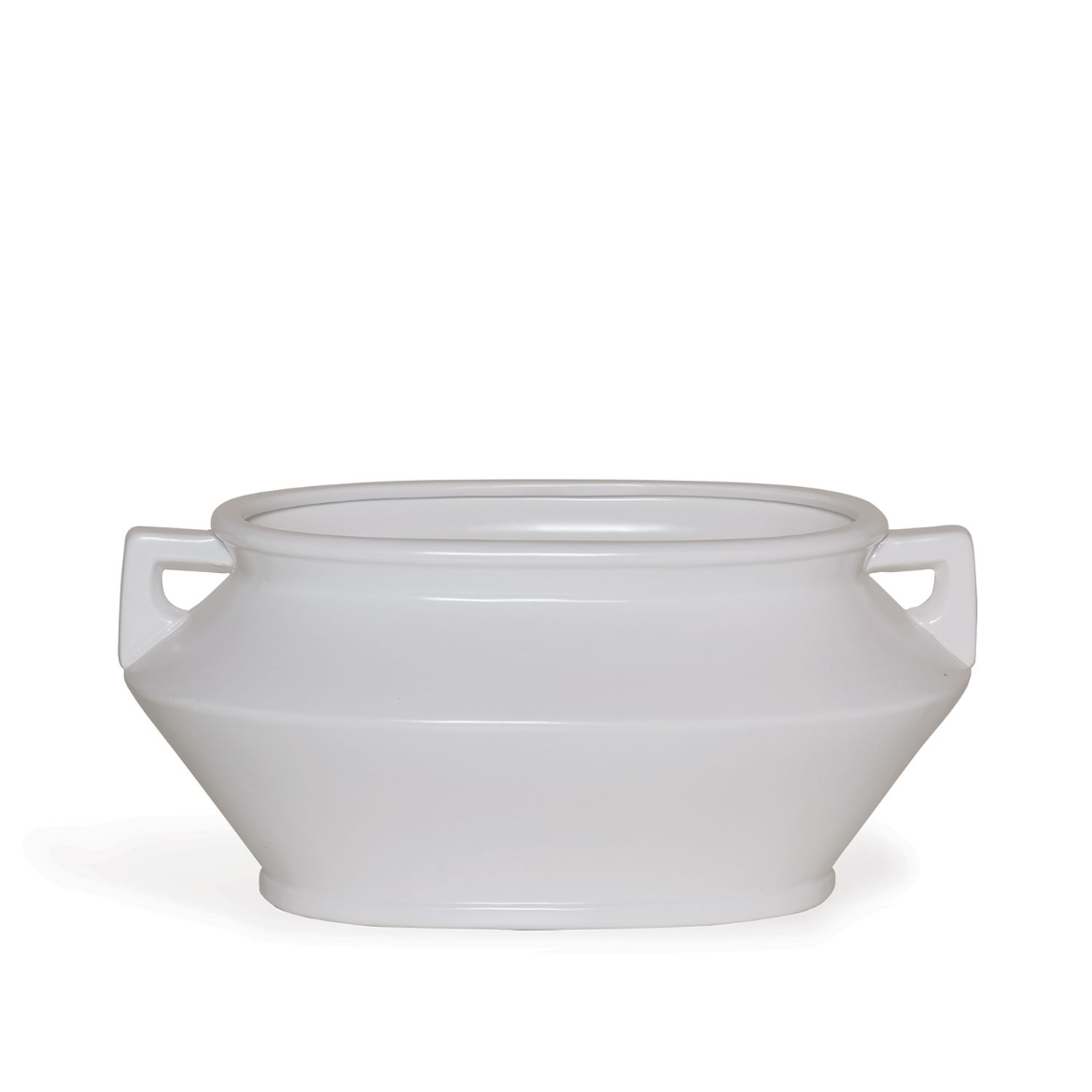 Picture of Santorini White Oval Planter