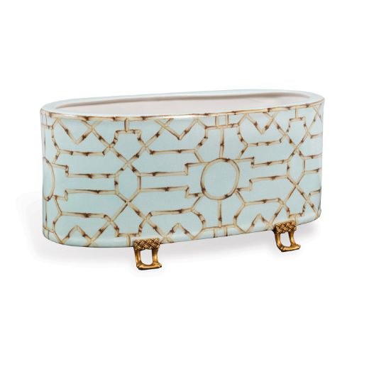 Picture of Baldwin Blue Oval Planter