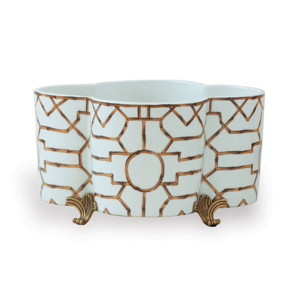 Picture of Scalamandre Baldwin Quatrefoil Planter