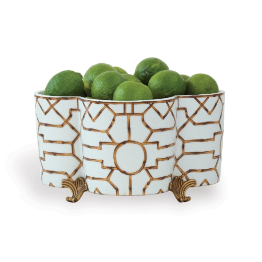 Picture of Scalamandre Baldwin Quatrefoil Planter