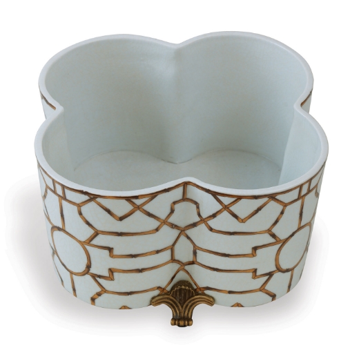 Picture of Scalamandre Baldwin Quatrefoil Planter