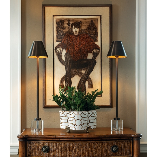 Picture of Scalamandre Baldwin Quatrefoil Planter