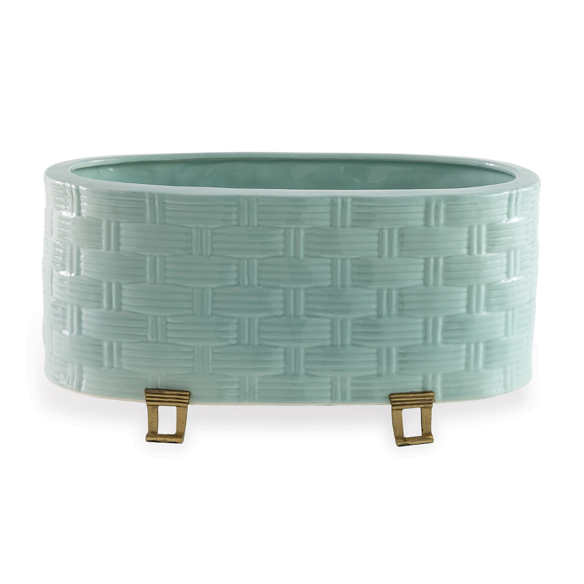 Picture of Sanibel Celadon Oval Planter