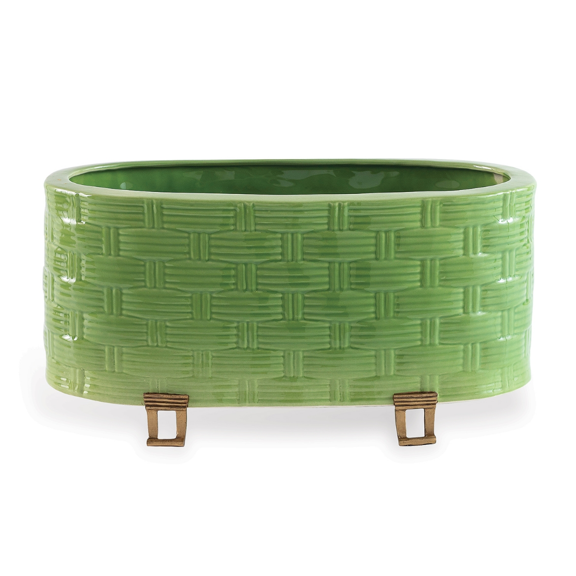 Picture of Sanibel Green Oval Planter