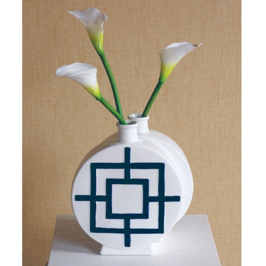 Picture of Round Key Blue Vase