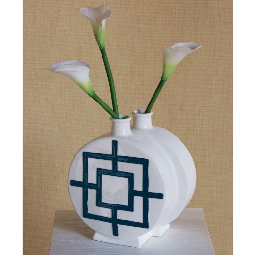 Picture of Round Key Blue Vase