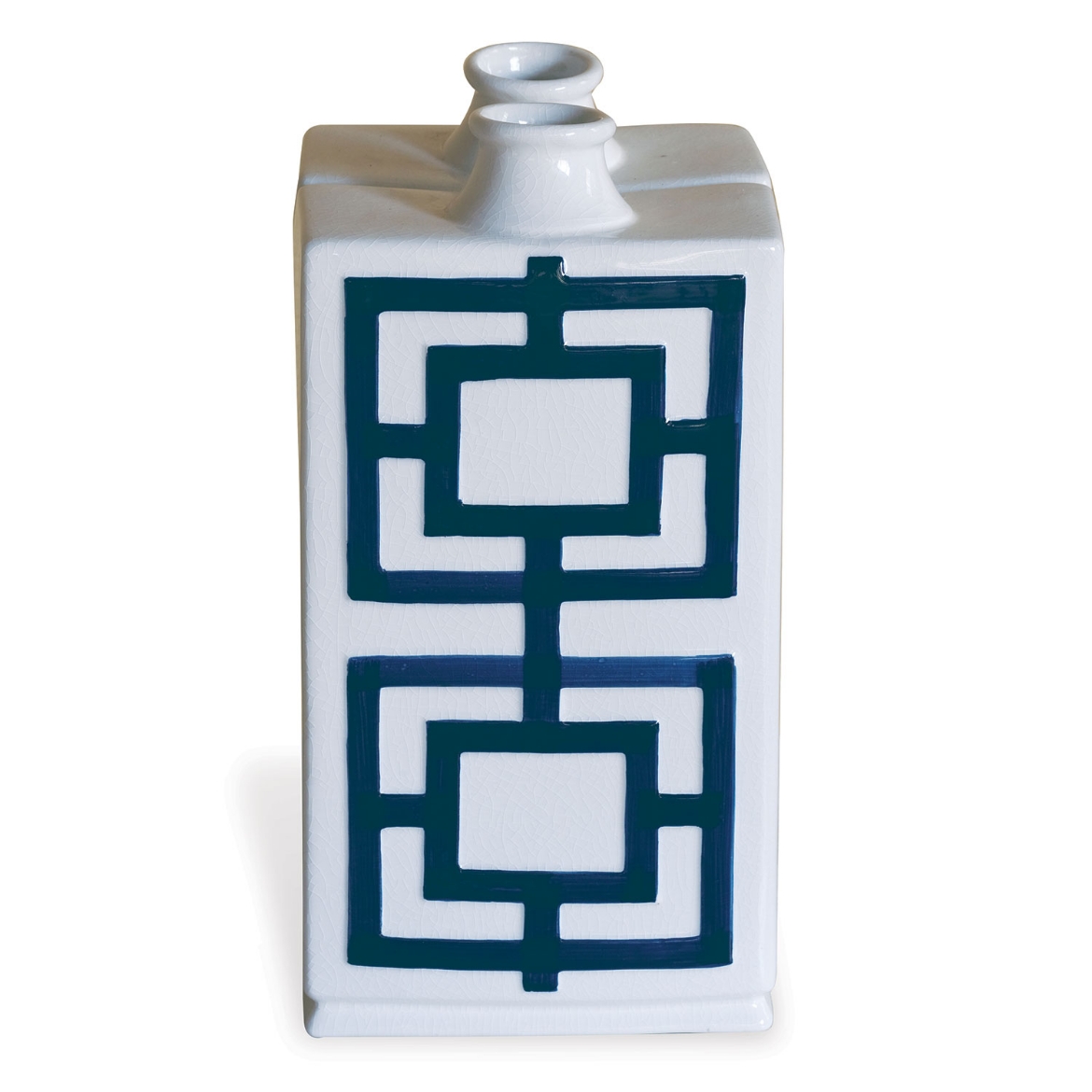 Picture of Square Key Blue Vase