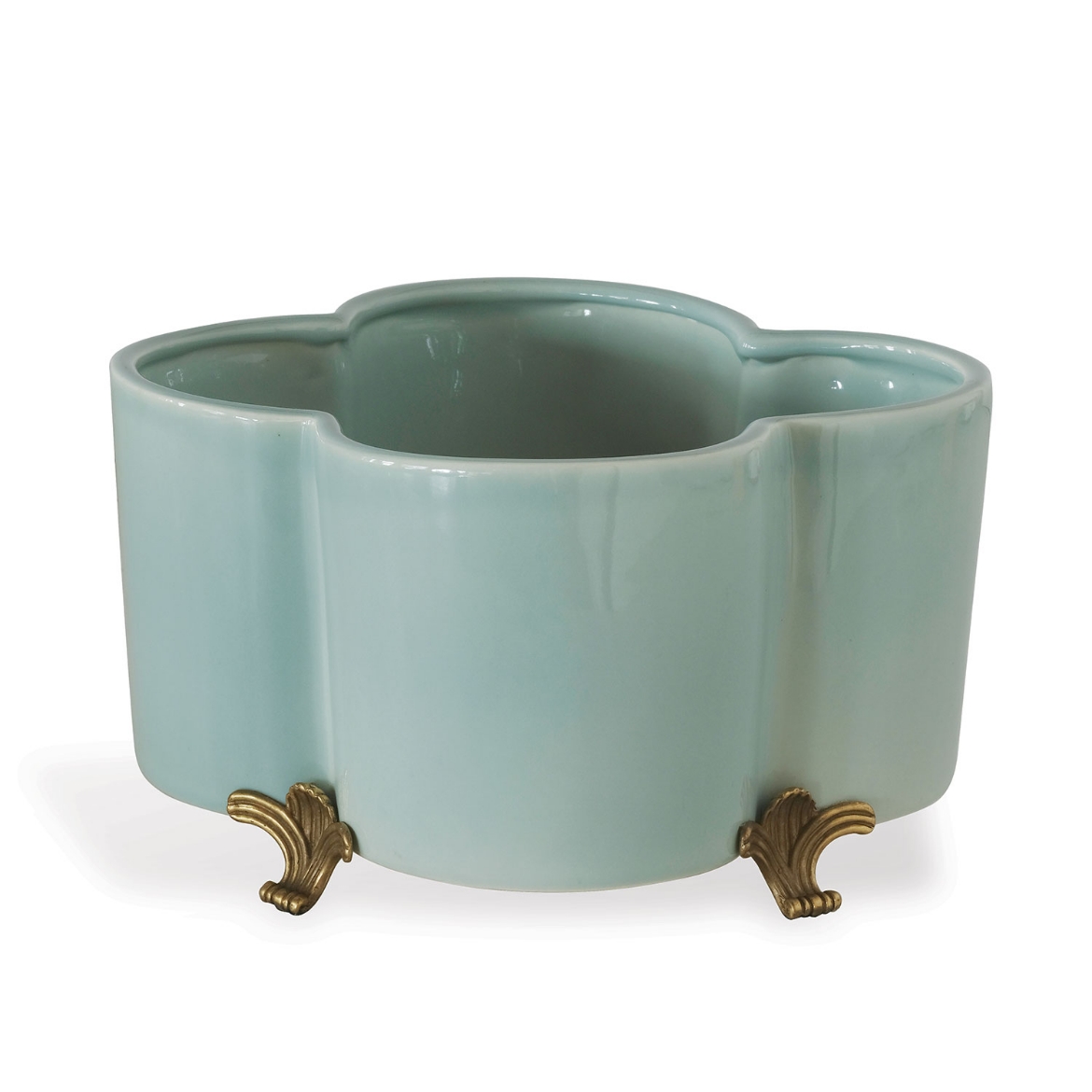 Picture of Celadon Quatrefoil Planter
