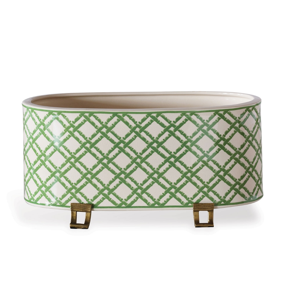 Picture of Bamboo Trellis Oval Planter