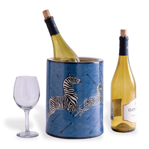 Picture of Zebra Blue Ice Bucket