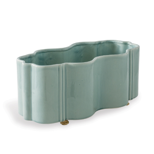 Picture of Tuscan Celadon Scallop Planter