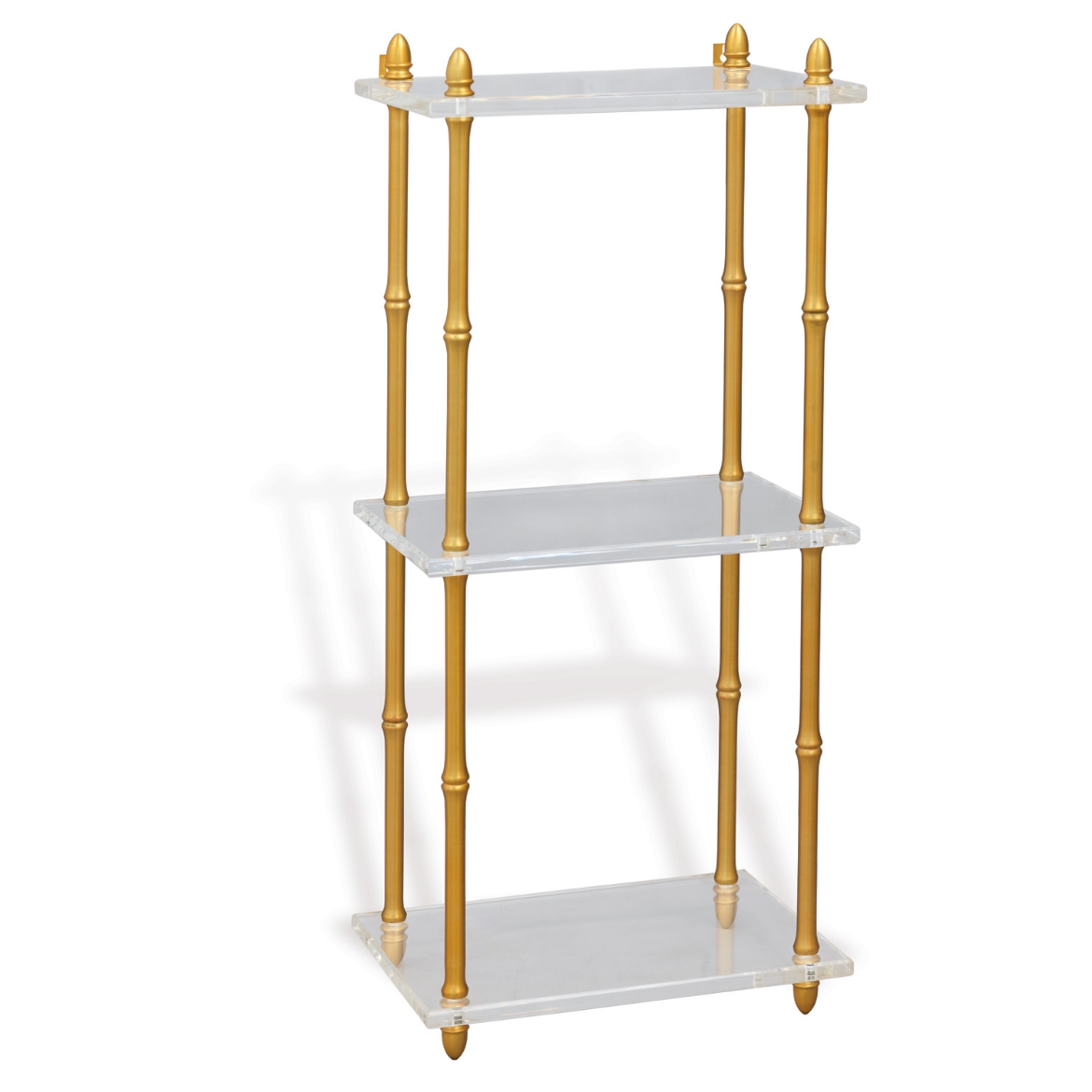 Picture of CARMEL BRASS/LUCITE SHELF  32"H