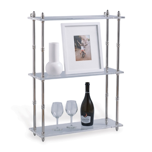 Picture of Carmel Nickel/Lucite Shelf Wide
