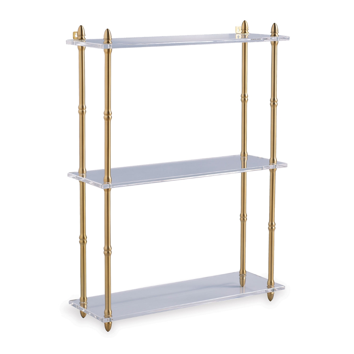 Picture of Carmel Brass/Lucite Shelf Wide