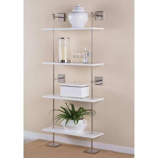 Picture of Marais 3-Tier White/Nickel Shelf
