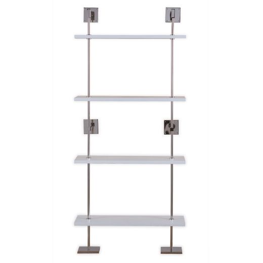 Picture of Marais 3-Tier White/Nickel Shelf