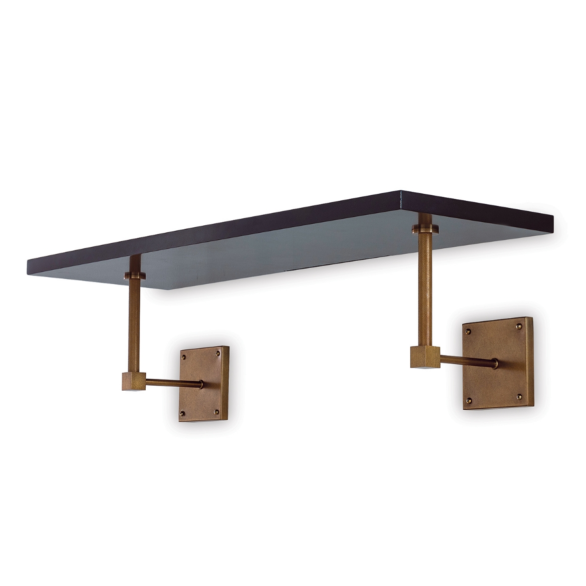Picture of Billy Black/Aged Brass Wall Shelf 36"W