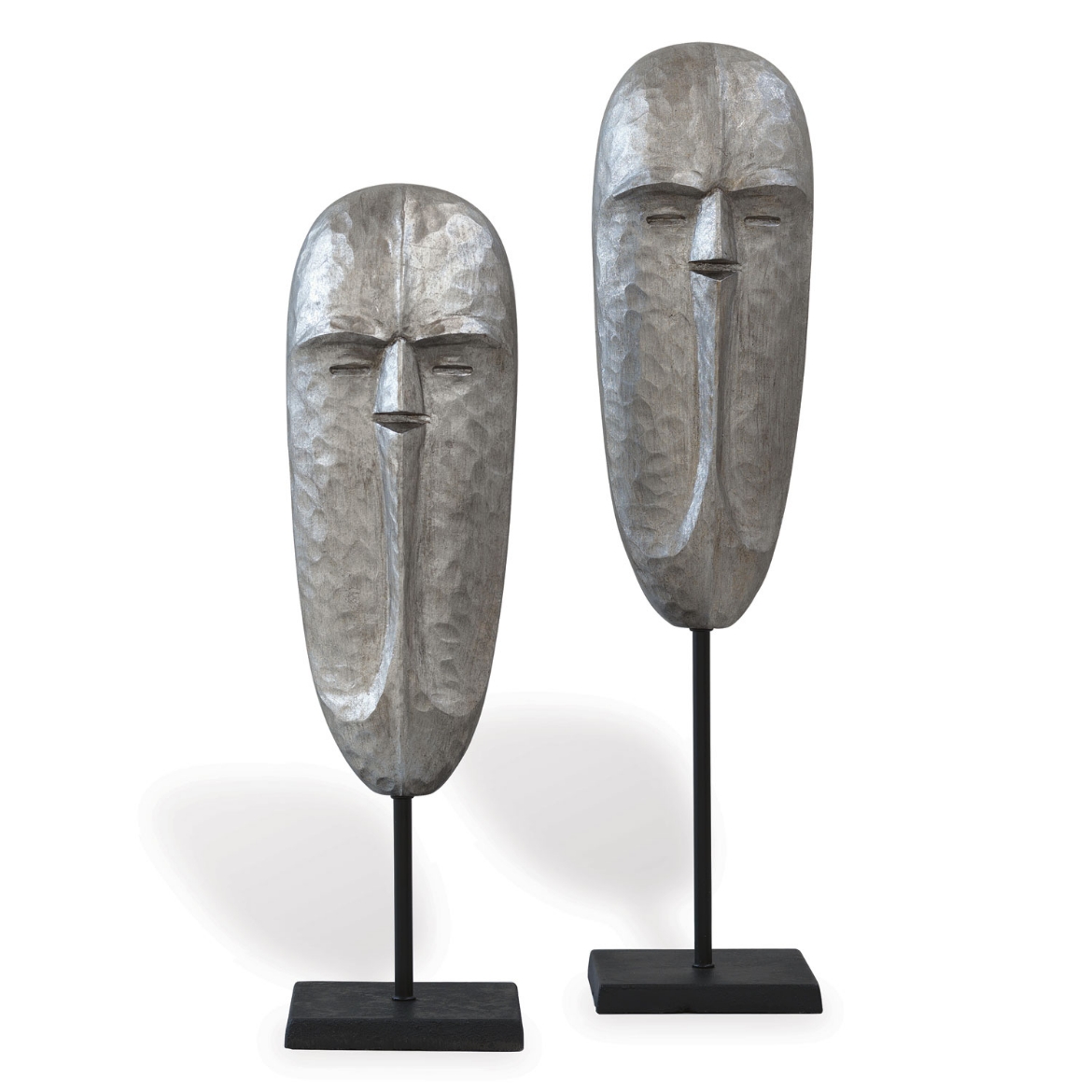 Picture of Tribal Mask Silver (set of 2)