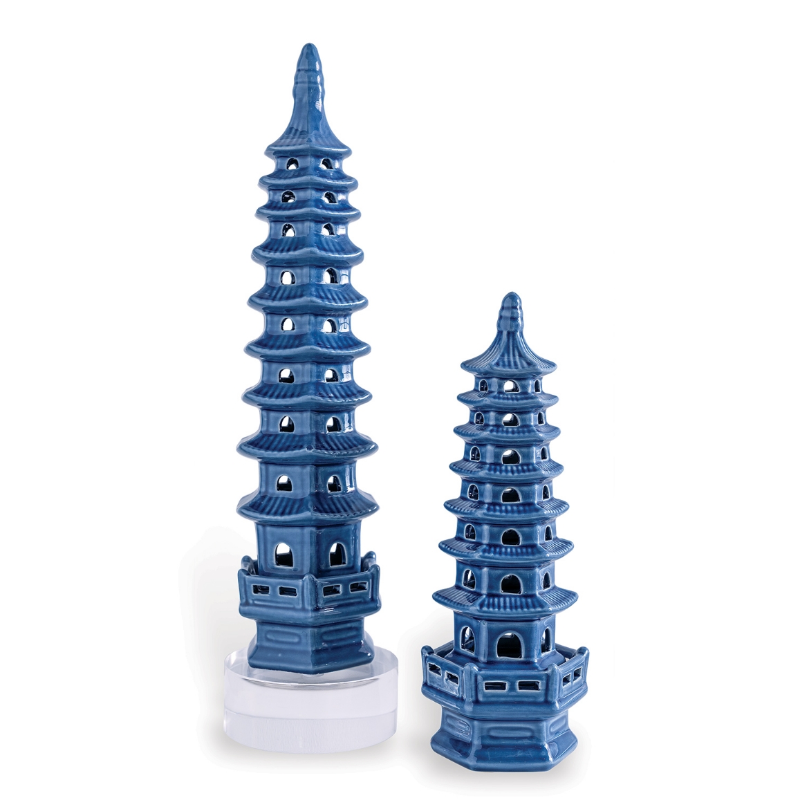 Picture of Pagoda Blue Objects Tall