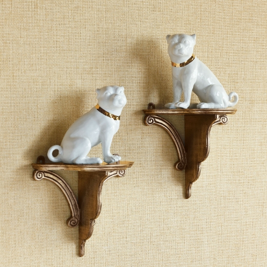 Picture of Cecil Cream Pug Pair