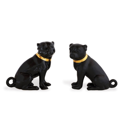 Picture of Cecil Black Pug- Pair