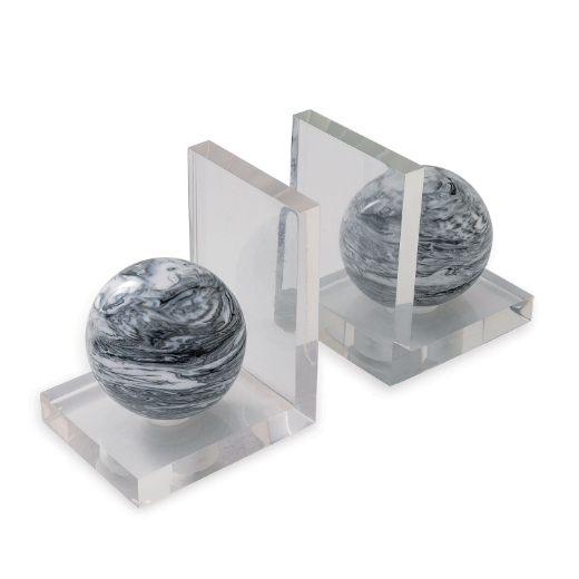 Picture of PRESCOTT BLACK BOOKENDS--PAIR