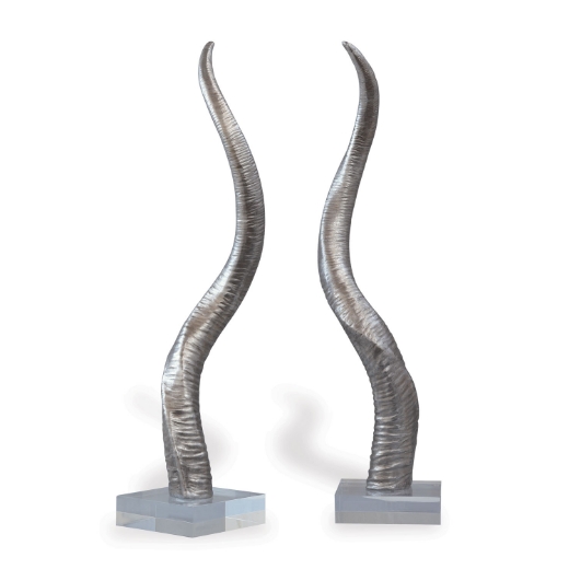 Picture of Safari Silver Horn Sculpture