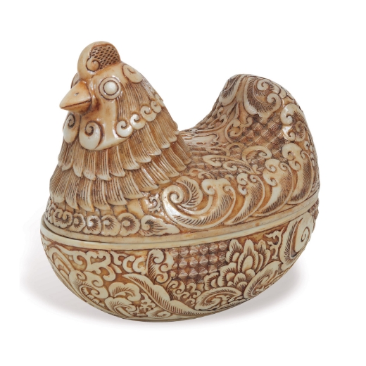 Picture of Imperial Ivory Hen Box