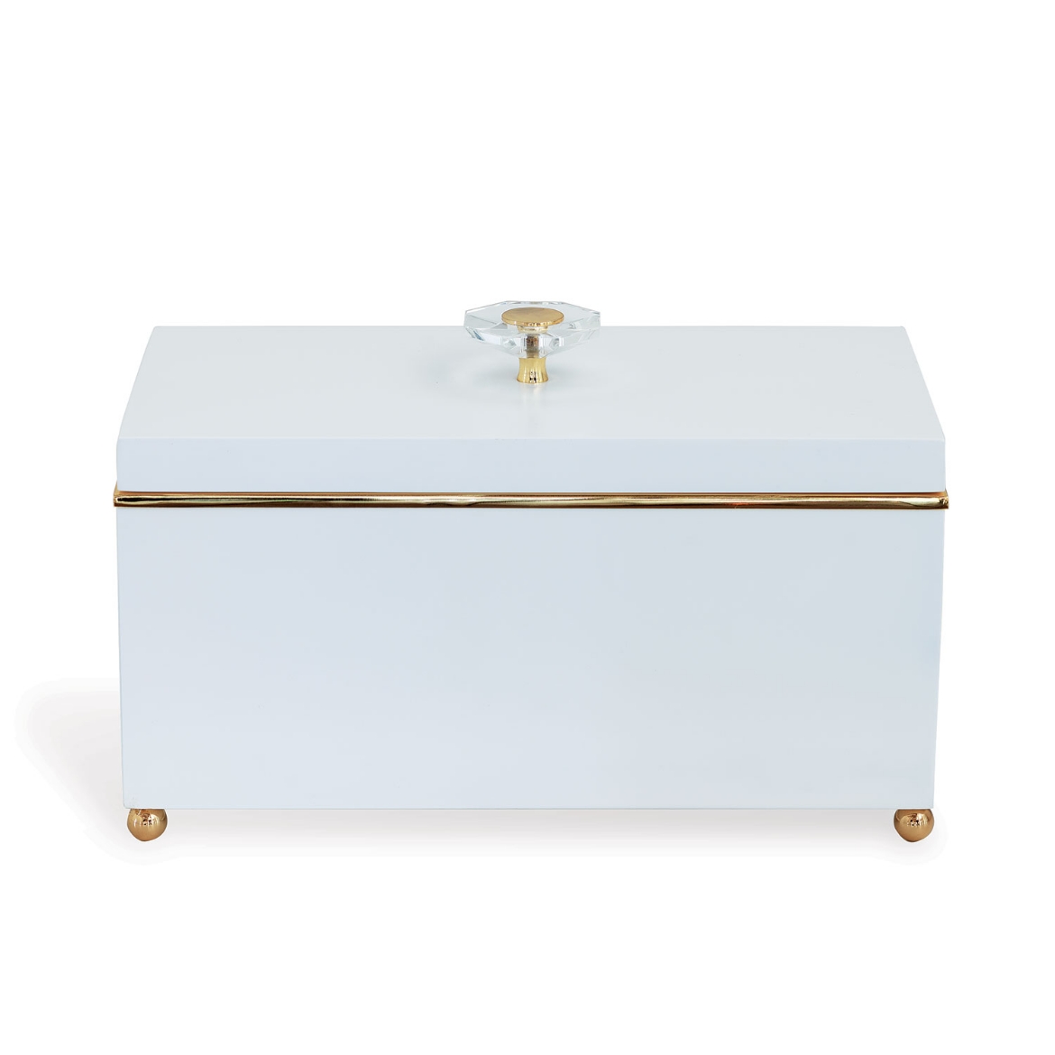 Picture of Naples White/Brass Box