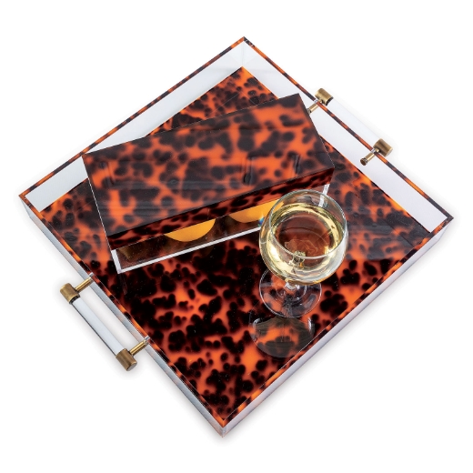 Picture of Tortoise Lucite Tray