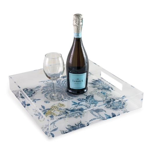 Picture of Braganza Blue Lucite Tray
