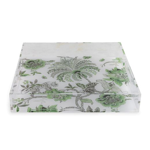 Picture of Braganza Green Lucite Tray