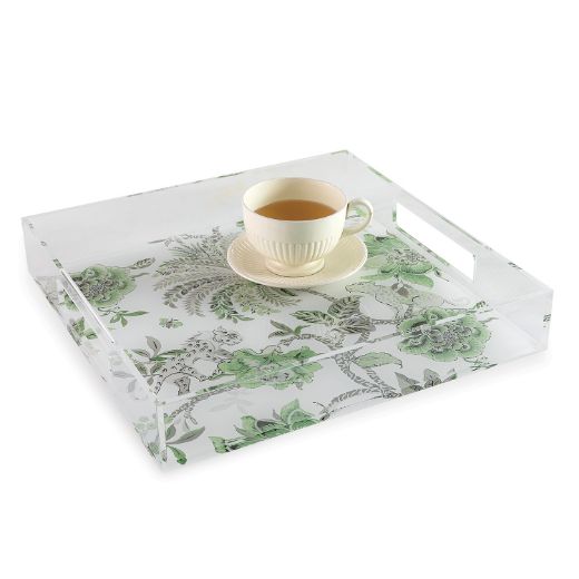 Picture of Braganza Green Lucite Tray