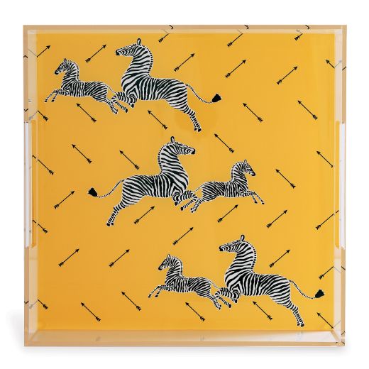 Picture of Zebra Yellow Lucite Tray
