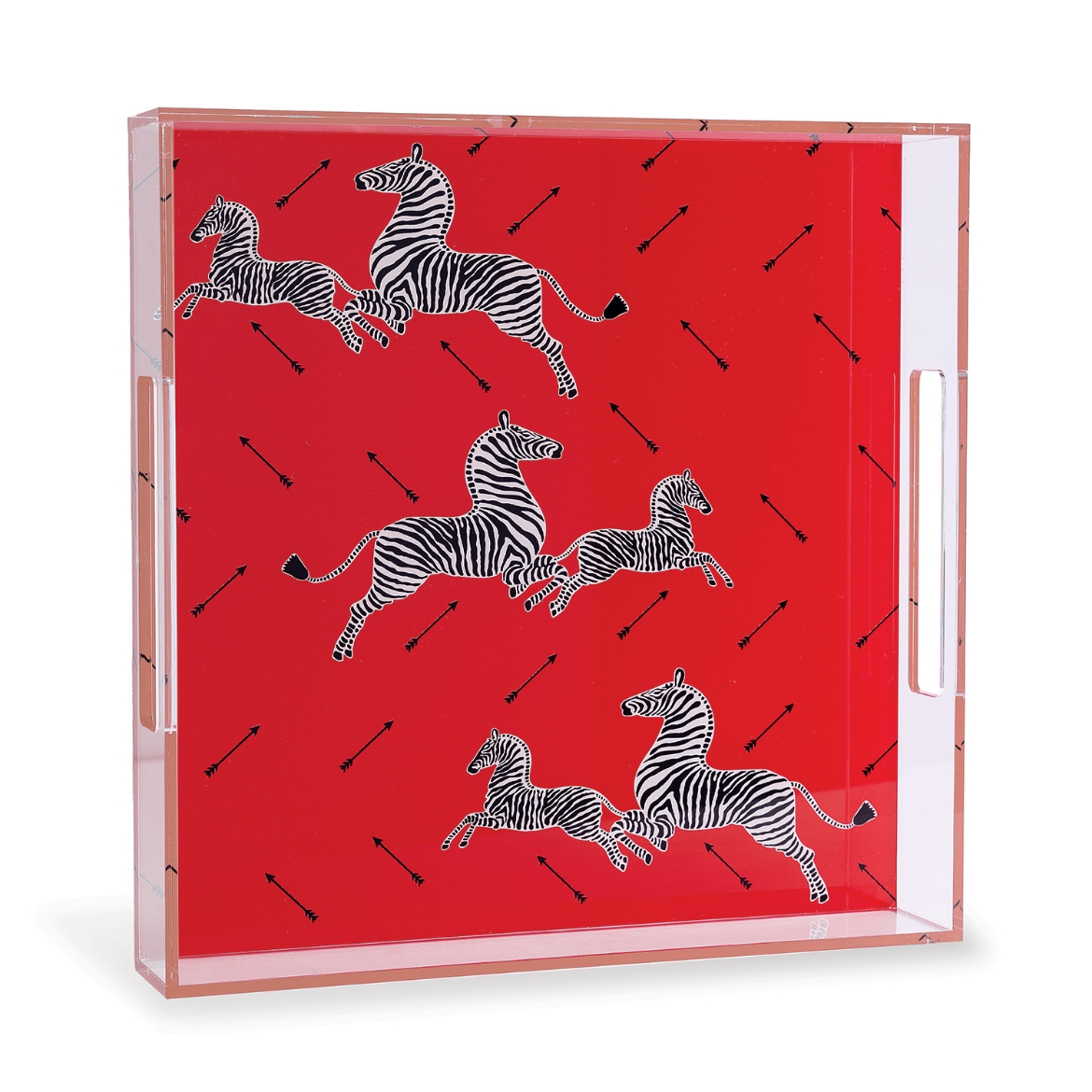 Picture of Zebra Red Lucite Tray