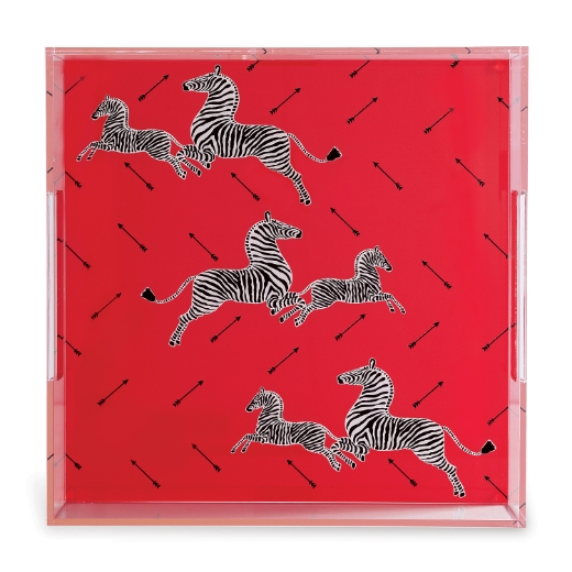 Picture of Zebra Red Lucite Tray