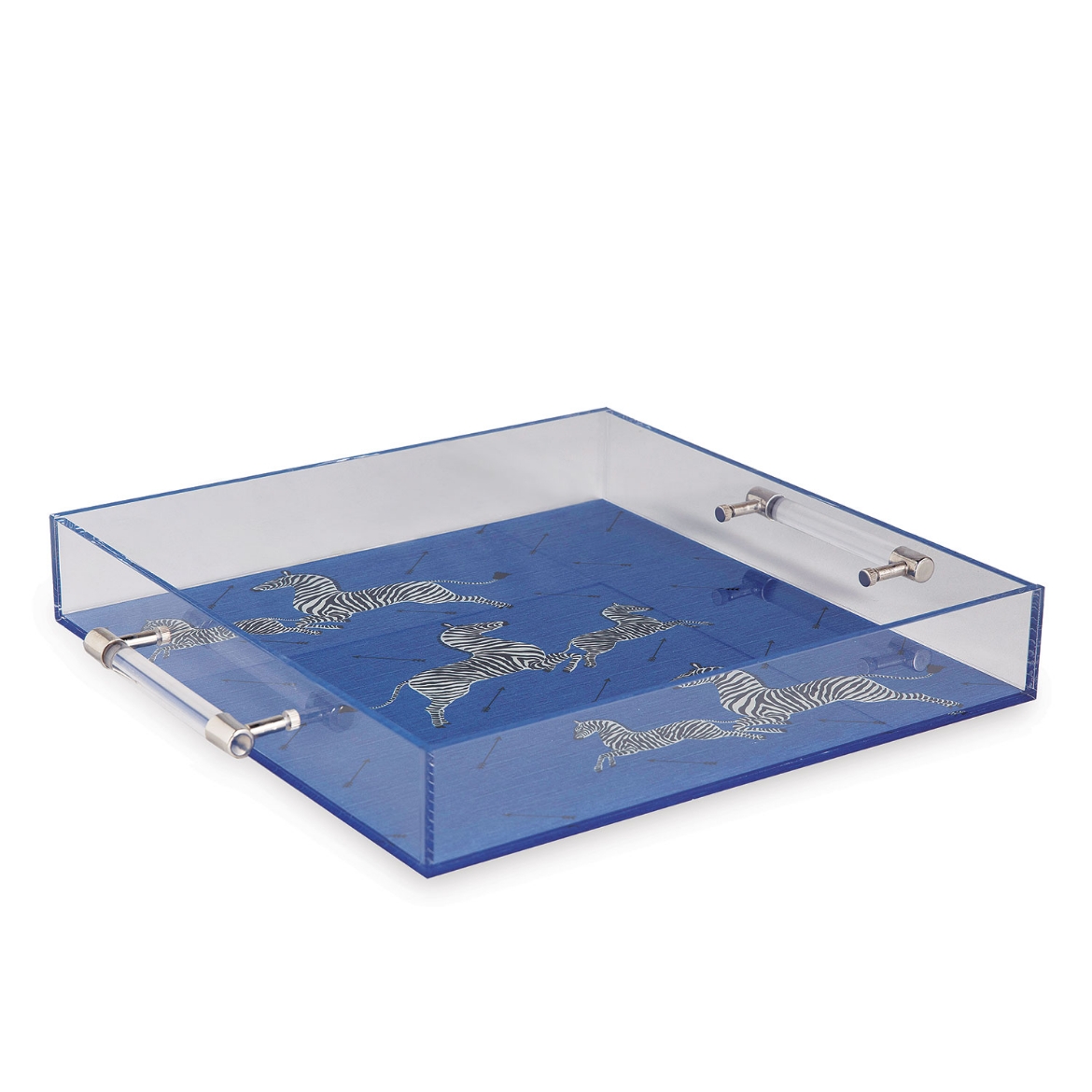 Picture of Zebra Blue Lucite Tray