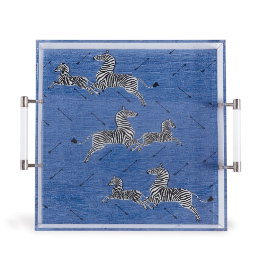 Picture of Zebra Blue Lucite Tray