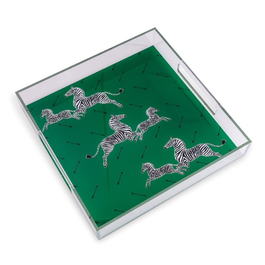Picture of Zebra Green Lucite Tray